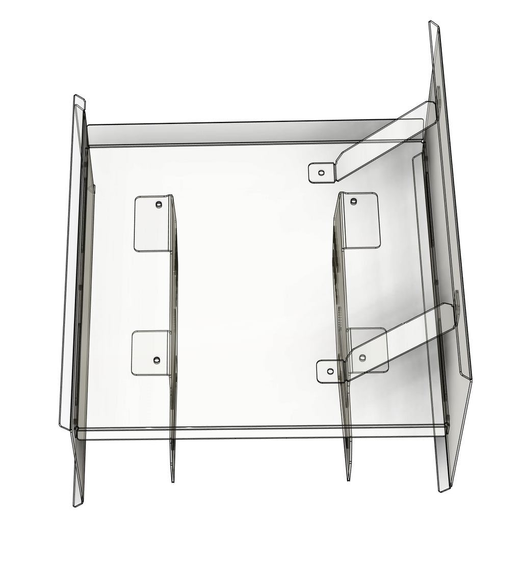TP3D Sprint 7X7 Top Wing with Mounts