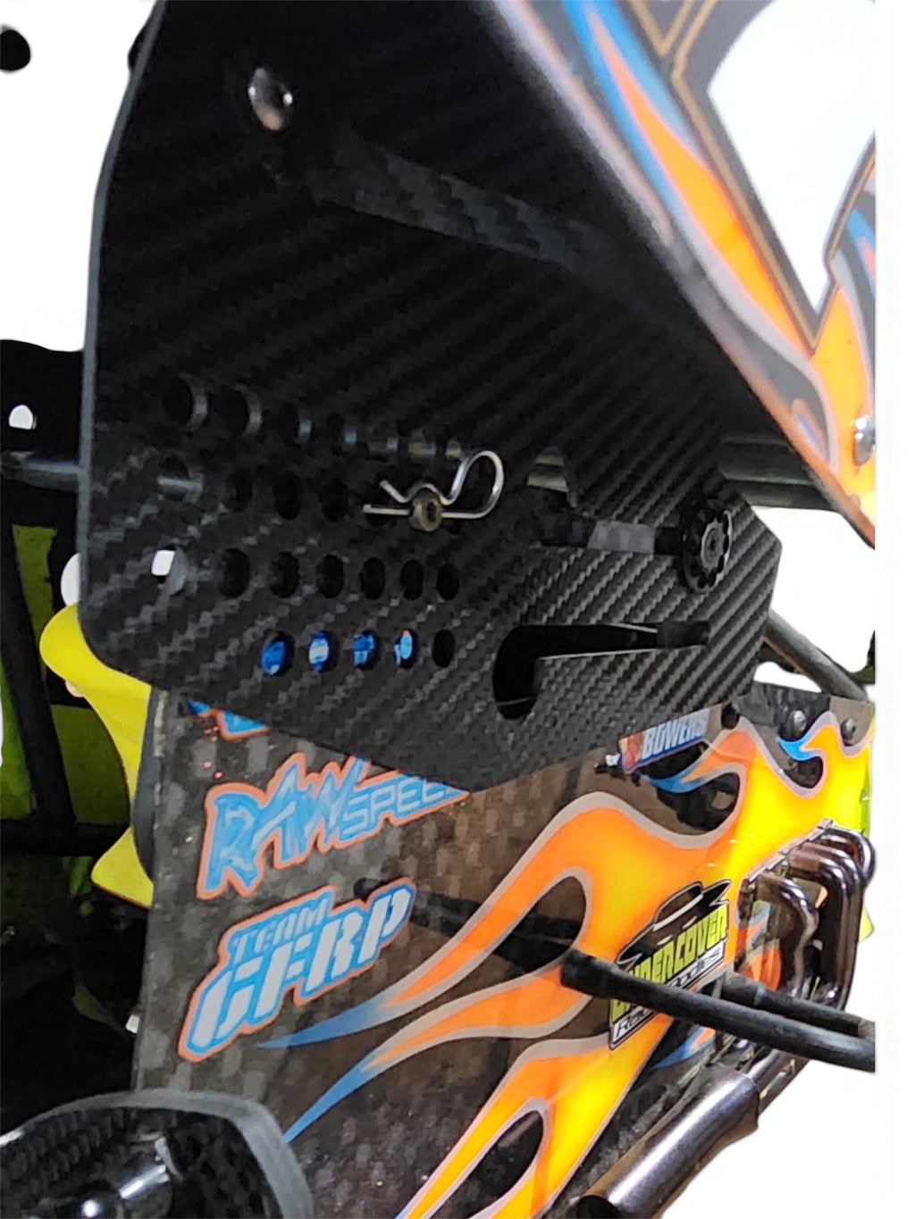 TP3D Carbon-Look Kydex Sprint Car Wing Mounts