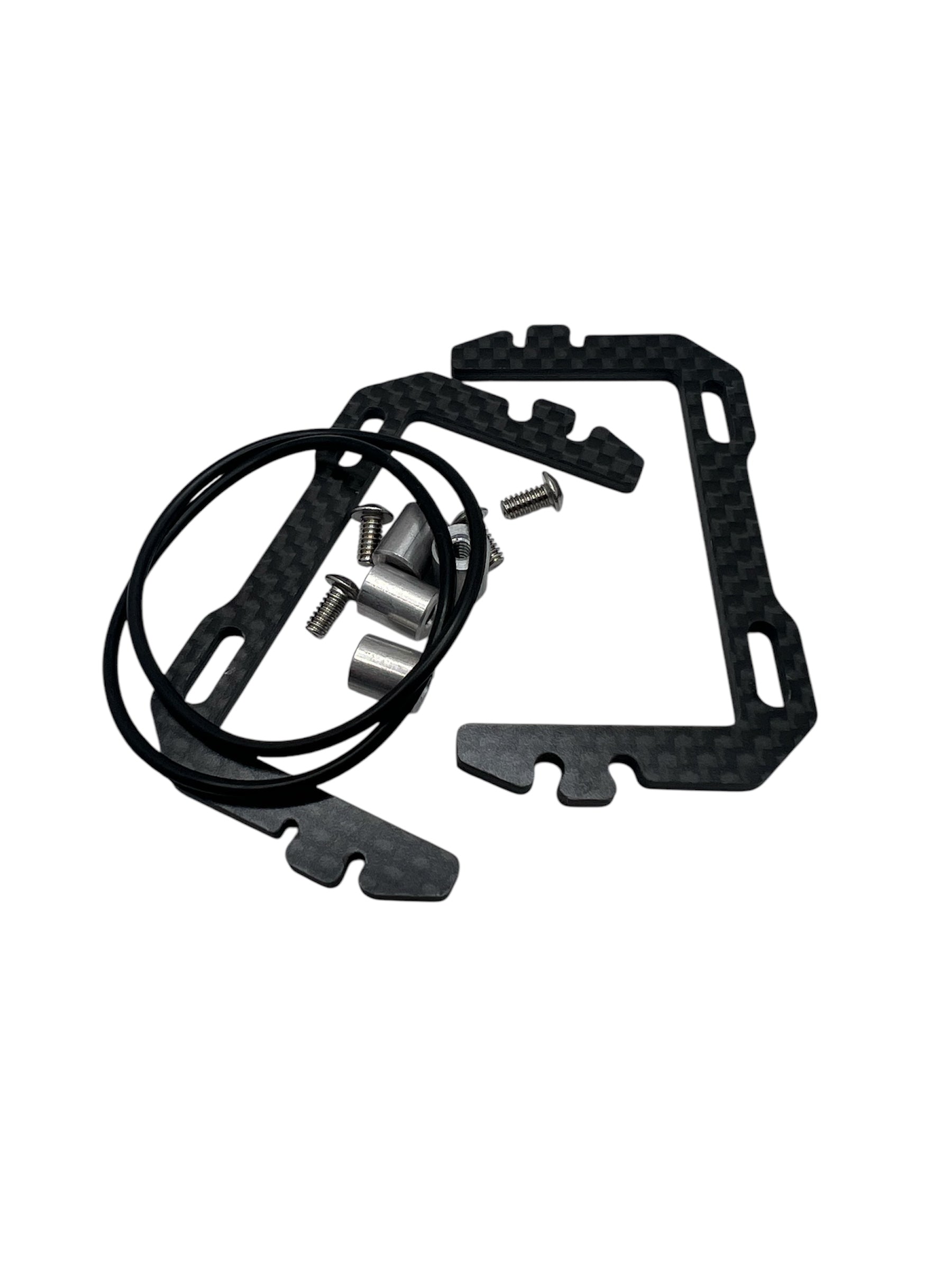 TP3D Slotted Version Side O-Ring Carbon Fiber Battery Locators
